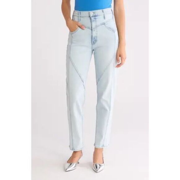 Mother Womens Blue Glamour Shot High Waist Pointy Study Nerdy Jeans Size 30 NWOT - Picture 1 of 16